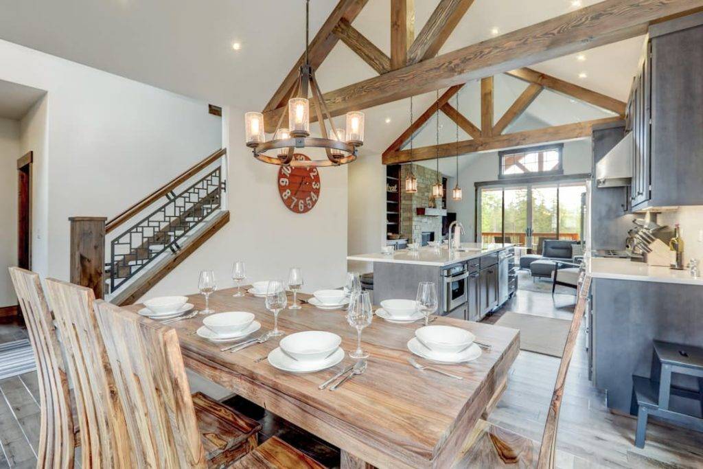 Kitchen Diner With Exposed Wooden Beams