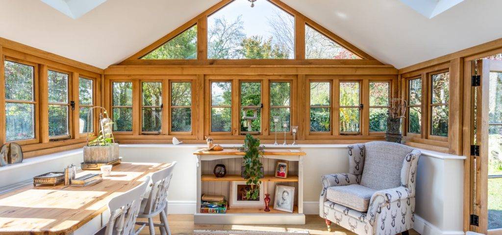 Woode Framed Conservatory Interior