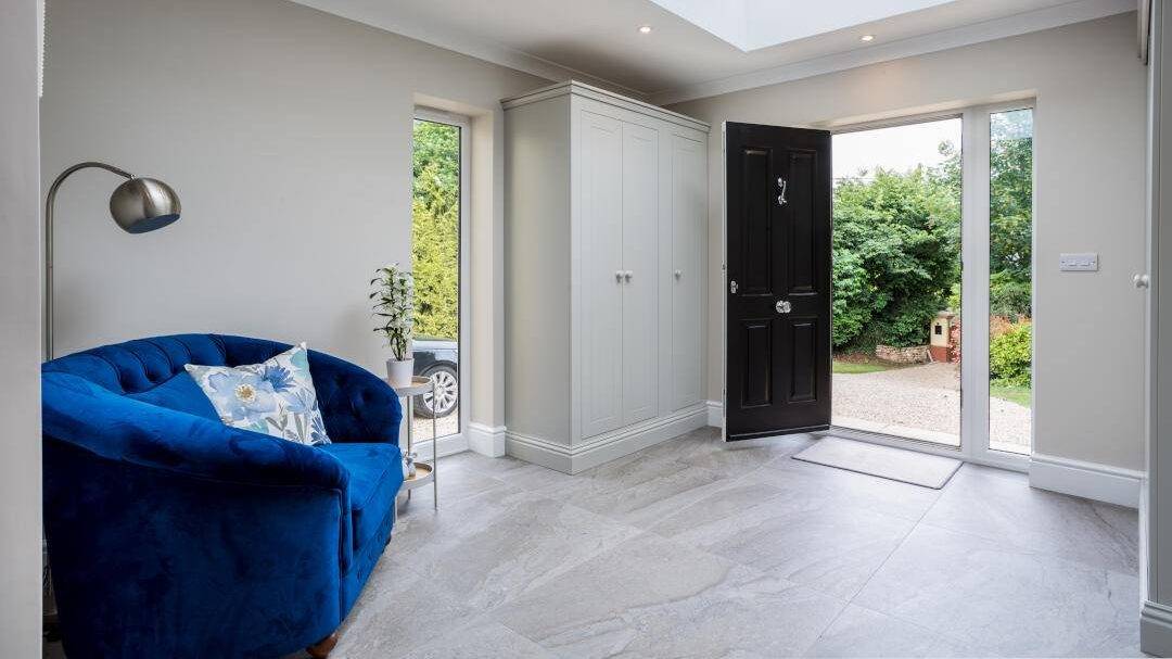 Blue Armchair In Entrance Hall